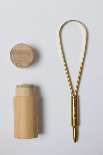 Gold Tongue Scraper | Bulletproof Collection